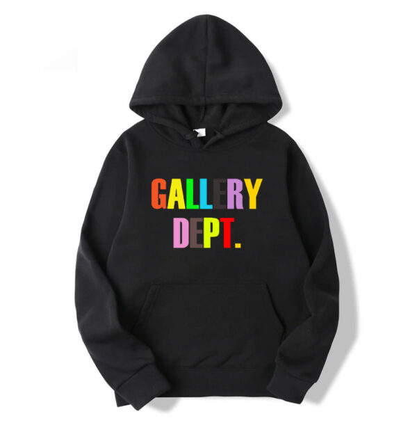 Gallery Dept Multi Color black Hoodie